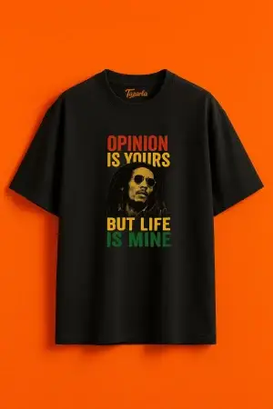 Bob Marley ile Hayatı Yaşa Unisex Oversize T-Shirt