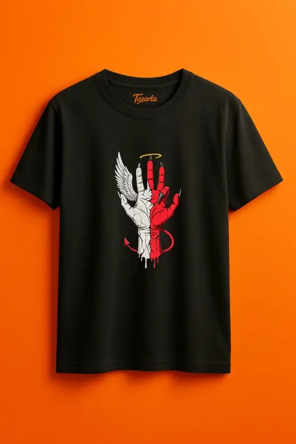 Melek Eli ile Tarzınızı Yansıtın Unisex Regular T-Shirt